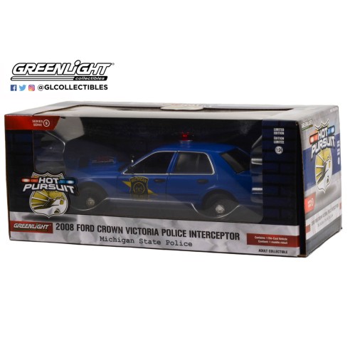 Ford Crown Victoria Police Interceptor - Michigan (2008) Escala 1:24
