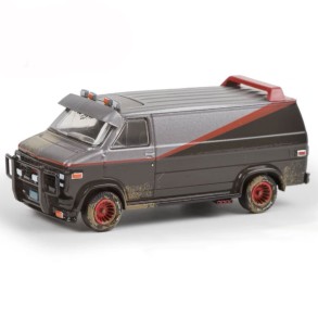 Réplica Furgoneta "Equipo A" Versión Tiroteada Escala 1:64