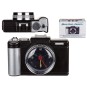 Reloj Despertador Led con Forma de Cámara de Fotos Retro
