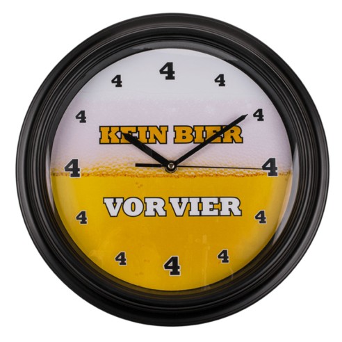 Reloj de Pared con Sonido Cerveza (Niguna Cerveza antes de las 4)
