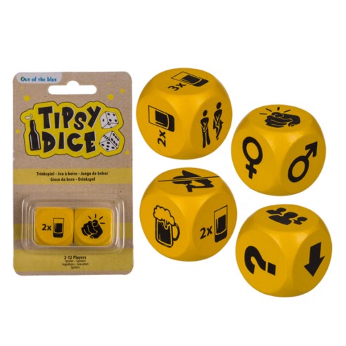 Juego de Beber de 2 Dados de Madera