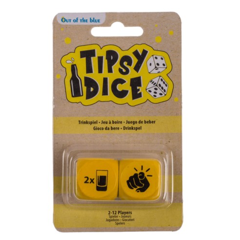Juego de Beber de 2 Dados de Madera
