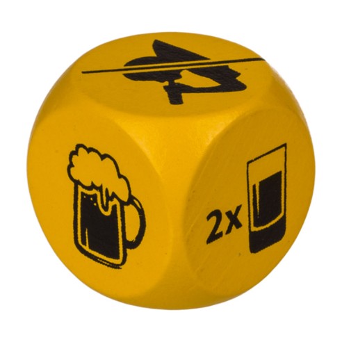 Juego de Beber de 2 Dados de Madera