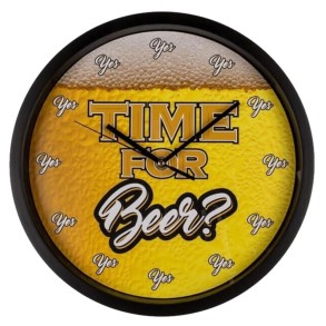 Reloj de Pared Hora de Tomarse una Cerveza 29 cm
