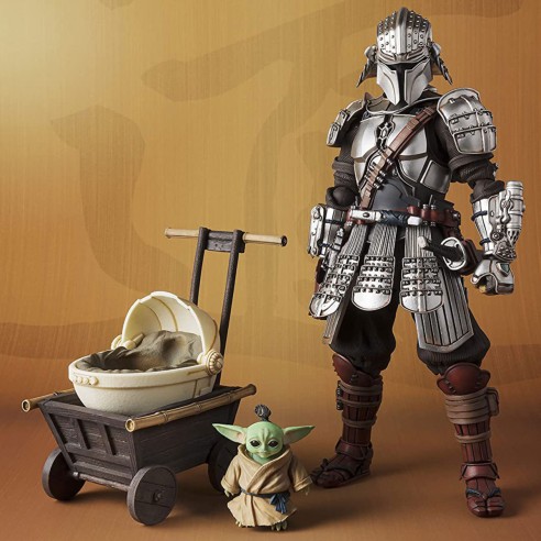 Figuras Star Wars Ronin Mandalorian y Grogu (Beskar Armor)
