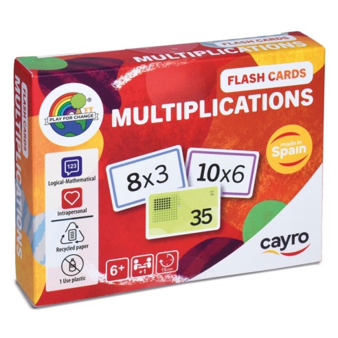 Juego Cartas Multiplicaciones Flash Cards