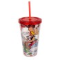 Vaso con Pajita Asterix 500 ml.