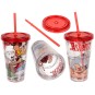 Vaso con Pajita Asterix 500 ml.