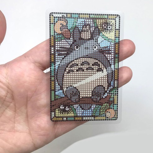 Baraja Francesa de Cartas Translucidas - Mi Vecino Totoro - Studio Ghibli