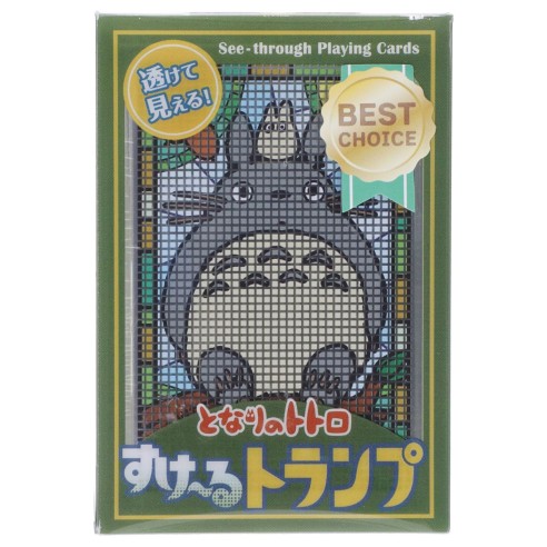 Baraja Francesa de Cartas Translucidas - Mi Vecino Totoro - Studio Ghibli