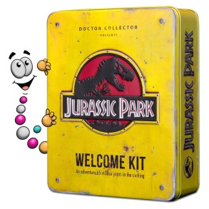 Kit Jurassic Park Caja de Metal