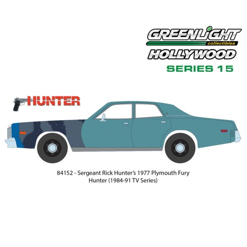 Coche Plymouth Fury "Hunter" (1977) Escala 1:24