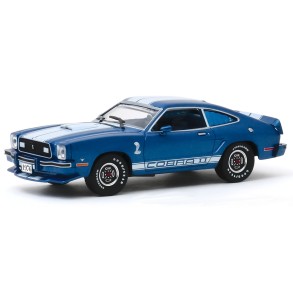 Coche Ford Mustang Cobra II Azul (1976) Escala 1:43