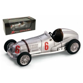 Coche Mercedes W125 nº6 H. Hermann Italian GP 1937 Escala 1:43 2