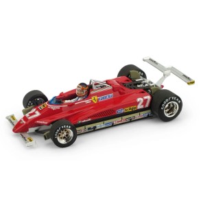 Coche Ferrari 126 C2 3º GP. USA (Long Beach) nº 27 Gilles Villeneuve (1982) Escala 1:43
