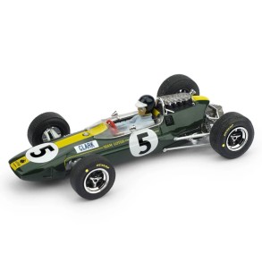 Coche Monoplaza de Fórmula 1 Lotus 33 GP. Gran Bretaña nº 5 Jim Clark (1965) Escala 1:43