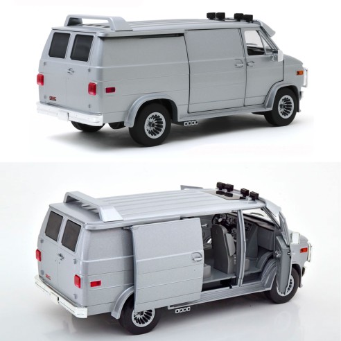 Furgoneta  GMC - Vandura Cargo G.Series Personalizada Plata 1983 Escala 1:18