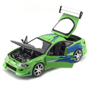 Coche A Todo Gas Vehículo 1995 Mitsubishi Eclipse Escala 1:24 2