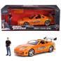 Coche Brian & Toyota Supra Set Fast and Furious con Figura Escala 1:24