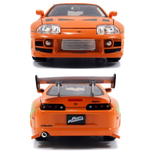 Coche Brian & Toyota Supra Set Fast and Furious con Figura Escala 1:24