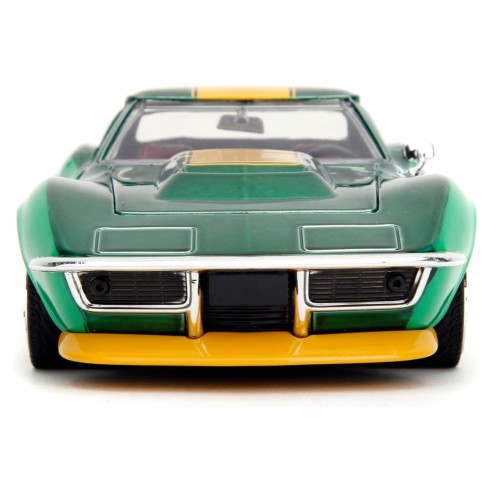 Coche Cammy 1969 Chevrolet Corvette Street Fighter II con Figura Escala 1:24