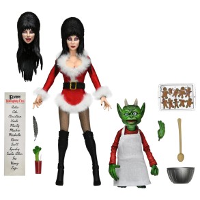 Figura Elvira Deluxe Scary Xmas 20 cm
