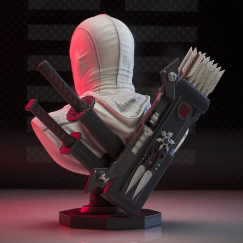 Busto Stormshadow Escala 1/2 Gi Joe Legends en 3D