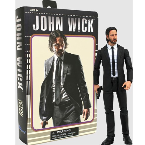 Figura John Wick 18 cm en Estuche VHS