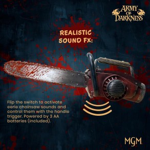 Réplica Motosierra Army of Darkness Réplica Prop Escala 1:1 - 71 cm