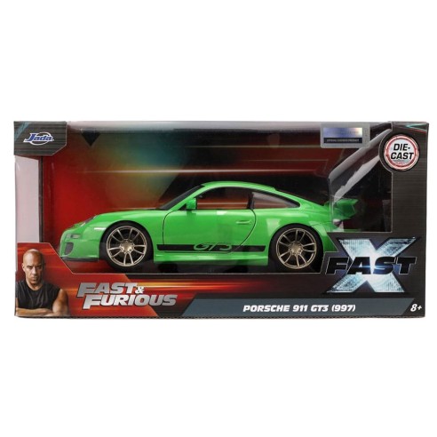 Coche Fast & Furious 10 Vehículo 2007 Porsche 911 GT3 (997) Escala 1:24