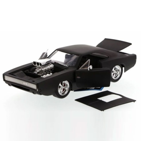 Coche Dodge Charger R/T, Matte - Dom's Toys Fast & Furious Escala 1:24