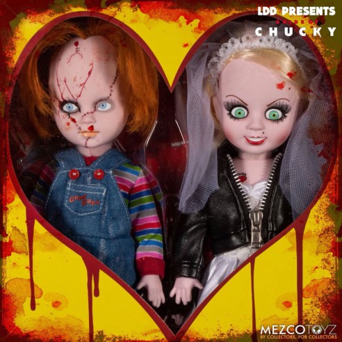 Conjunto Figuras Chucky  & Tiffany  de 25 cm - Living Dead Dolls