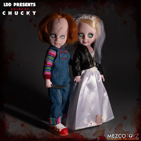 Conjunto Figuras Chucky  & Tiffany  de 25 cm - Living Dead Dolls