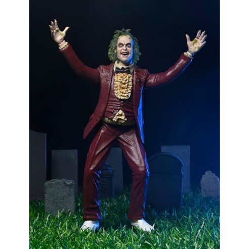 Figura Beetlejuice Esmoquin Rojo 18 cm