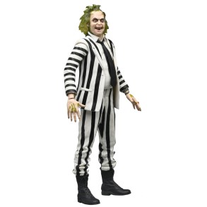 Figura Beetlejuice Traje a Rayas Blanco y Negro 18 cm 2