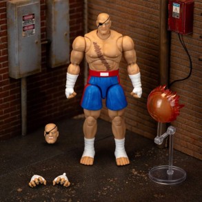Figura Sagat. Street Fighter II - 15 cm