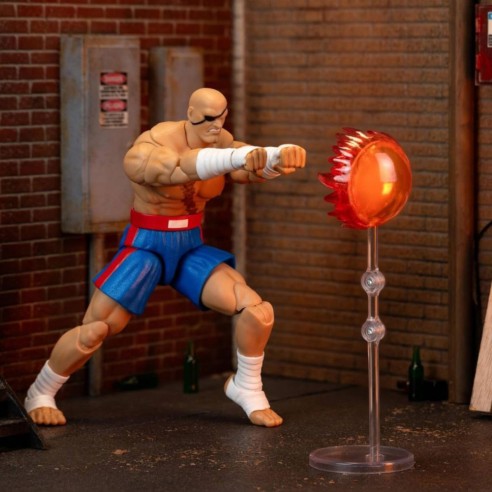 Figura Sagat. Street Fighter II - 15 cm