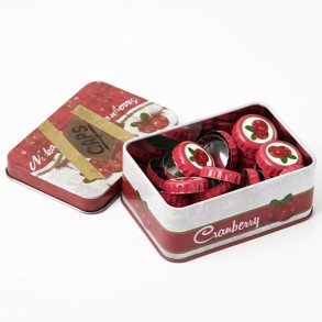 Caja de Chapas de Botella de Colección Fallout Tin Nuka Cranberry 10 cm 2