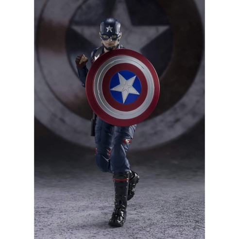 Figura Capitán América John Walker  15 cm Marvel Falcon & Winter Soldier