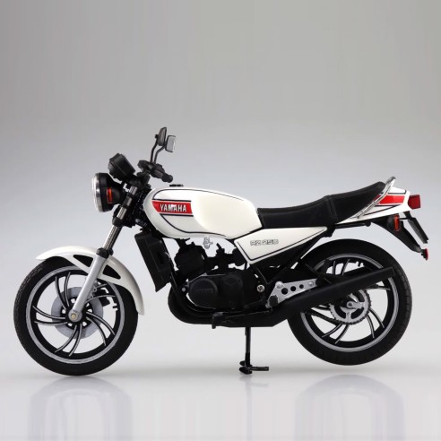 Réplica Motocicleta Yamaha RZ250 Blanco Perlado 17,5 cm - Escala 1:12