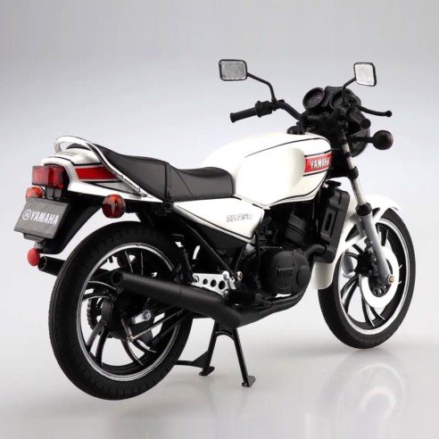 Réplica Motocicleta Yamaha RZ250 Blanco Perlado 17,5 cm - Escala 1:12