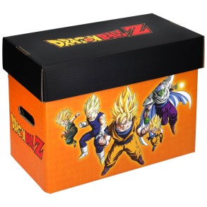 Caja Naranja tapa Negra para Comics Personajes Dragon Ball 40 x 21 x 30 cm