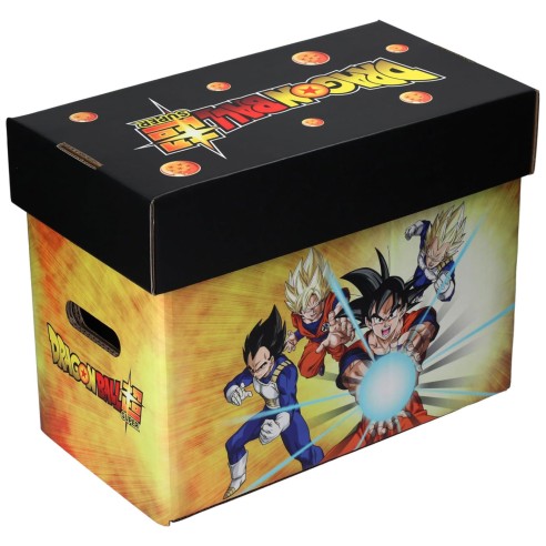 Caja Amarilla tapa Negra para Comics Personajes Dragon Ball 40 x 21 x 30 cm