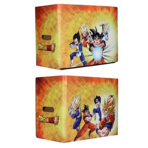 Caja Amarilla tapa Negra para Comics Personajes Dragon Ball 40 x 21 x 30 cm