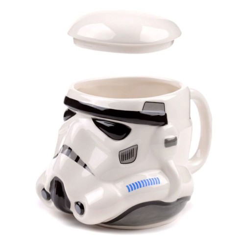 Taza de Cerámica 3D con Forma Casco Soldado Imperial Stormtrooper