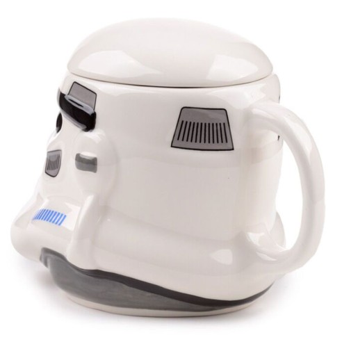 Taza de Cerámica 3D con Forma Casco Soldado Imperial Stormtrooper