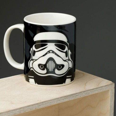 Taza de Porcelana Soldado Imperial Stormtrooper Negra