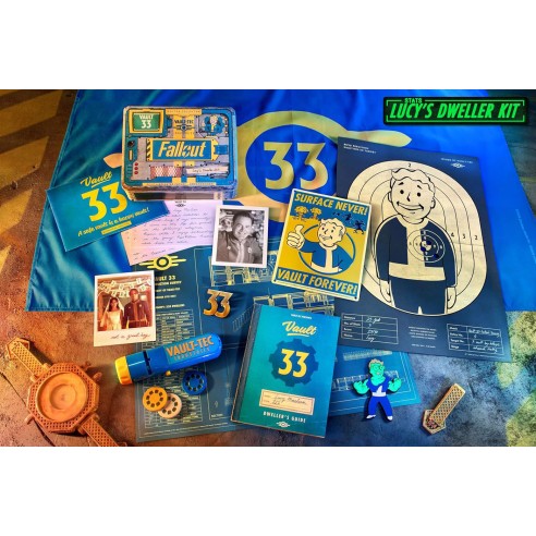Caja Metálica Kit Fallout Vault 33 Kit de Lucy Dweller Doctor Collector