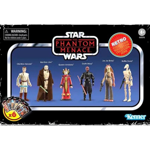 Set 6 Figuras Amenaza Fantasma 9,5 cm - Star Wars