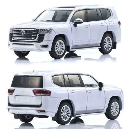 Coche Toyota Land Cruiser 300 Book Type - White Kyosho KS07118W Escala 1:64